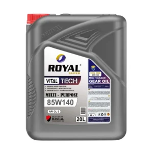 Huile pour engrenages Royal Super Lubricants 85W-140 API GL 5 – 20 Litres